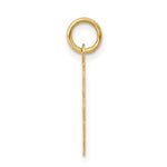 Load image into Gallery viewer, 14K Yellow Gold Girl Head on .013 Gauge Engravable Scalloped Disc Charm 15mm width