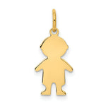 Load image into Gallery viewer, 14K Yellow Gold Boy Charm 22mm length