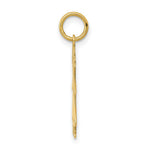 Load image into Gallery viewer, 14K Yellow Gold Girl Engravable Charm 10mm width