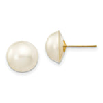Load image into Gallery viewer, 14K Yellow Gold 10-10.5mm Cultured Mabe Pearl Earrings