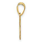 Load image into Gallery viewer, 14K Yellow Gold Personalized Football Pendant