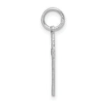 Load image into Gallery viewer, 14K White Gold Laser Designed Cross Charm 23mm length