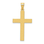 Load image into Gallery viewer, 14K Yellow Gold Polished Cross Pendant 35mm length