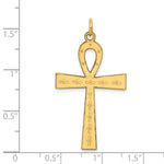 Load image into Gallery viewer, 14K Yellow Gold Laser Designed Ankh Cross Pendant