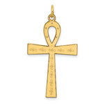 Load image into Gallery viewer, 14K Yellow Gold Laser Designed Ankh Cross Pendant