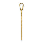 Load image into Gallery viewer, 14K Yellow Gold Solid Cross Pendant 29mm length