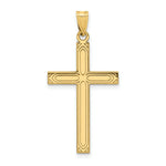 Load image into Gallery viewer, 14K Yellow Gold Solid Cross Pendant 36mm length