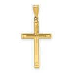Load image into Gallery viewer, 14K Yellow Gold Solid Cross Pendant 21mm length