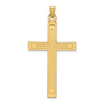 Load image into Gallery viewer, 14K Yellow Gold Solid Cross Pendant 49mm length