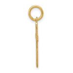 Load image into Gallery viewer, 14K Yellow Gold Laser Designed Cross Charm 23mm length