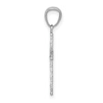 Load image into Gallery viewer, 14K White Gold Cross Pendant 25mm length