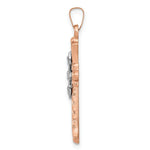 Load image into Gallery viewer, 14K Two-tone Gold Diamond Cross Pendant