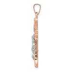 Load image into Gallery viewer, 14K Two-tone Gold Hollow Crucifix Pendant 28mm length