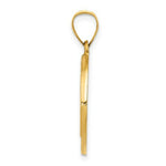 Load image into Gallery viewer, 14K Yellow Gold Polished and Satin Medal Pendant 19mm width