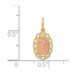 Load image into Gallery viewer, 14K Two-tone Gold Guadalupe Pendant