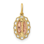 Load image into Gallery viewer, 14K Two-tone Gold Guadalupe Pendant