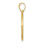 Load image into Gallery viewer, 14K Yellow Gold Polished and Satin Our Lady of Lourdes Medal Pendant 19mm width