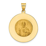 Load image into Gallery viewer, 14K Yellow Gold Queen of the Holy Scapular Reversible Medal Pendant
