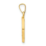 Load image into Gallery viewer, 14K Yellow Gold Polished and Satin Miraculous Medal Pendant 15mm width