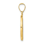 Load image into Gallery viewer, 14K Yellow Gold Polished and Satin Miraculous Medal Pendant 18mm width