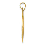 Load image into Gallery viewer, 14K Yellow Gold Polished and Satin Miraculous Medal Pendant 25mm width