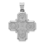 Load image into Gallery viewer, 14K White Gold Four Way Medal Pendant