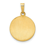 Load image into Gallery viewer, 14K Yellow Gold Polished and Satin St. Andrew Medal Pendant 15mm width
