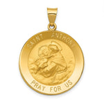 Load image into Gallery viewer, 14K Yellow Gold Polished and Satin St. Anthony Medal Pendant 25mm width