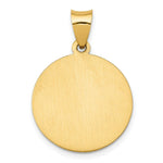 Load image into Gallery viewer, 14K Yellow Gold Polished and Satin St. Barbara Medal Pendant 19mm width