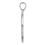 Load image into Gallery viewer, 14K White Gold Polished and Satin St. Christopher Medal Pendant 16mm width