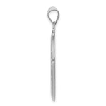 Load image into Gallery viewer, 14K White Gold Polished and Satin St. Christopher Medal Pendant 21mm width