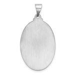 Load image into Gallery viewer, 14K White Gold Polished and Satin St. Christopher Medal Pendant 21mm width