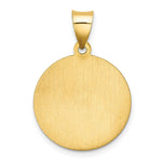 Load image into Gallery viewer, 14K Yellow Gold Polished and Satin St. Florian Medal Pendant 18mm width