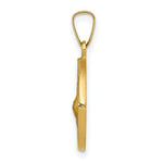 Load image into Gallery viewer, 14K Yellow Gold Polished and Satin St. Francis of Assisi Medal Pendant 16mm width