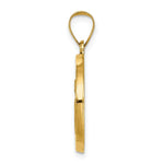 Load image into Gallery viewer, 14K Yellow Gold Polished and Satin St. Gabriel Medal Pendant 19mm width