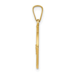 Load image into Gallery viewer, 14K Yellow Gold Polished and Satin St. George Medal Pendant 15mm width