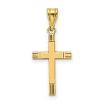 Load image into Gallery viewer, 14K Yellow Gold Cross Pendant 25mm length