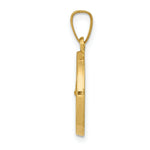 Load image into Gallery viewer, 14K Yellow Gold Polished and Satin St. Gerard Medal Pendant 15mm width