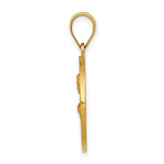 Load image into Gallery viewer, 14K Yellow Gold Polished and Satin St. John Medal Pendant 19mm width
