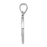 Load image into Gallery viewer, 14K White Gold Polished and Satin St. Joseph Medal Pendant 19mm width