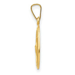 Load image into Gallery viewer, 14K Yellow Gold Polished and Satin St. Jude Thaddeus Medal Pendant 11mm width