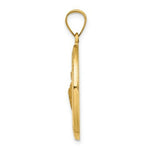 Load image into Gallery viewer, 14K Yellow Gold Polished and Satin St. Jude Thaddeus Medal Pendant 16mm width