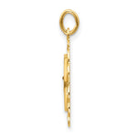 Load image into Gallery viewer, 14K White Gold Polished and Satin St. Jude Thaddeus Medal Pendant 16mm width