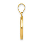 Load image into Gallery viewer, 14K Yellow Gold Polished and Satin St. Matthew Medal Pendant 15mm width