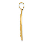 Load image into Gallery viewer, 14K Yellow Gold Polished and Satin Miraculous Medal Pendant 18mm width