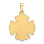 Load image into Gallery viewer, 14K Yellow Gold Polished and Satin St. Florian Badge Medal Pendant 17mm width