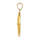 Load image into Gallery viewer, 14K Yellow Gold Polished and Satin St. Patrick Medal Pendant 23mm width