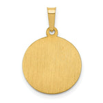 Load image into Gallery viewer, 14K Yellow Gold Polished and Satin St. Peter Medal Pendant 16mm width