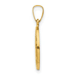 Load image into Gallery viewer, 14K Yellow Gold Polished and Satin St. Raphael Medal Pendant 16mm width