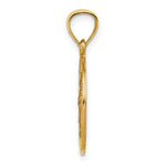 Load image into Gallery viewer, 14K Yellow Gold Polished and Satin St. Raphael Medal Pendant 20mm width